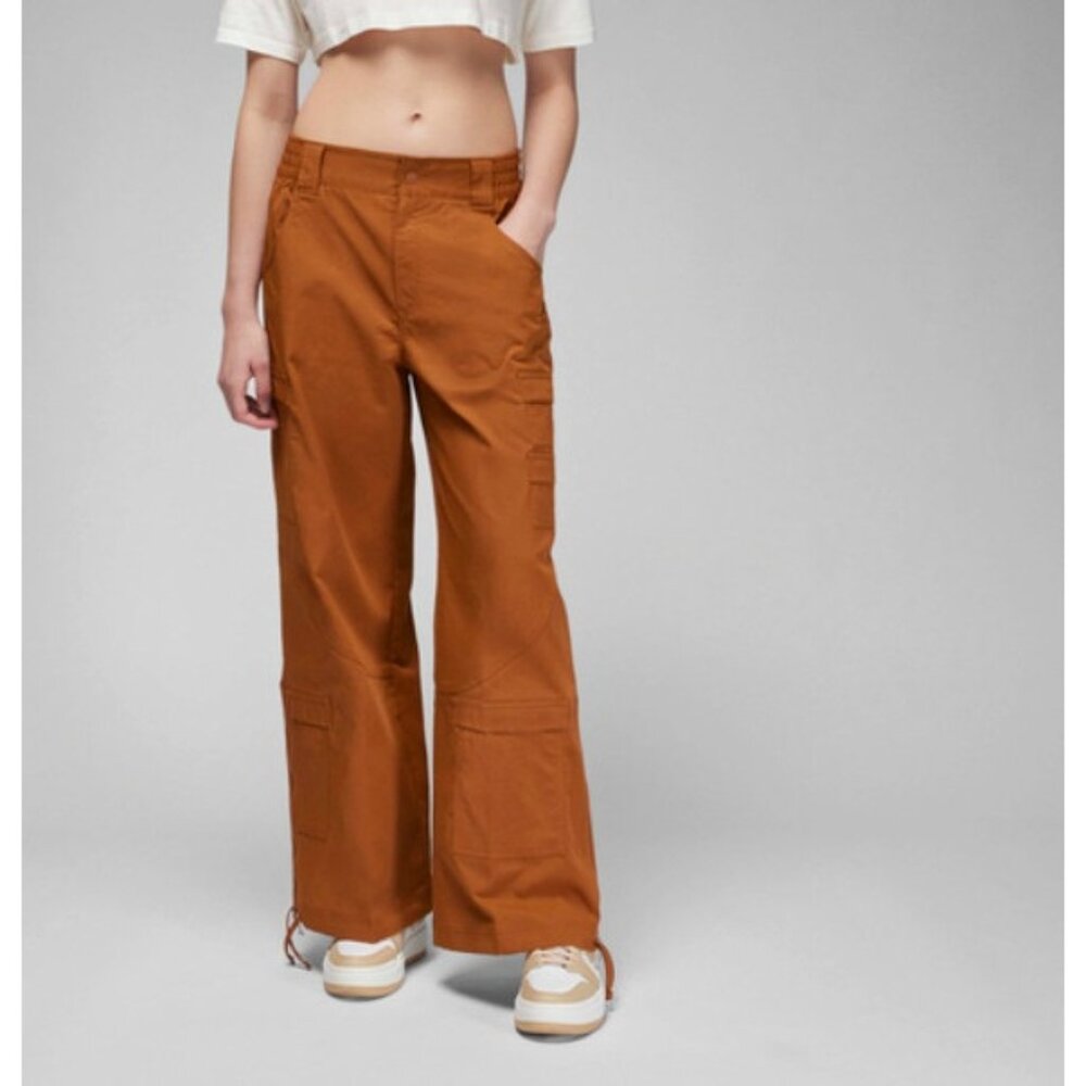 Nike Air Jordan Heavyweight Chicago Cargo Pants Rust Burnt Orange Womens XS NWT